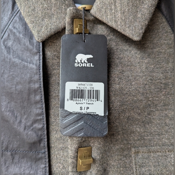 NWT Sorel Aylwin Trench Wool Jacket Size Small - Picture 3 of 15